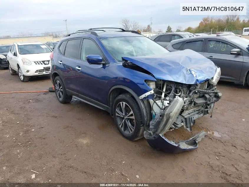 5N1AT2MV7HC810647 2017 Nissan Rogue Sl