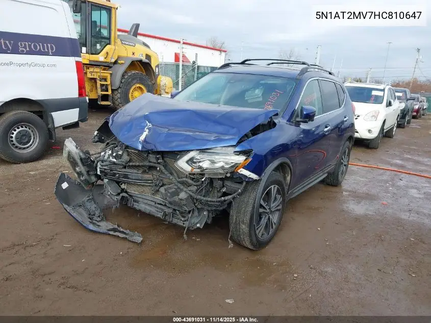 5N1AT2MV7HC810647 2017 Nissan Rogue Sl