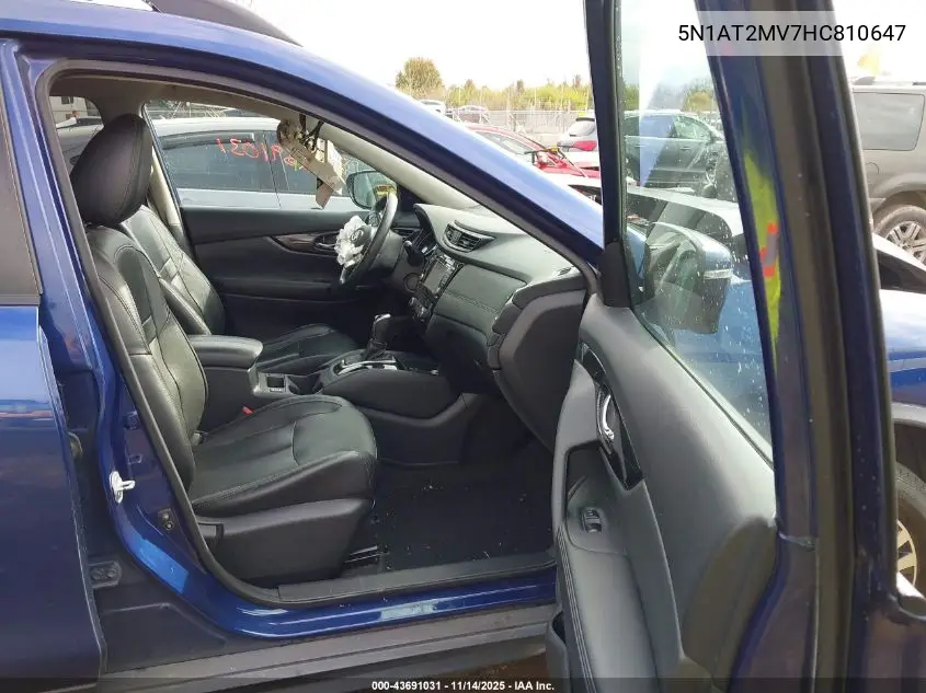 5N1AT2MV7HC810647 2017 Nissan Rogue Sl