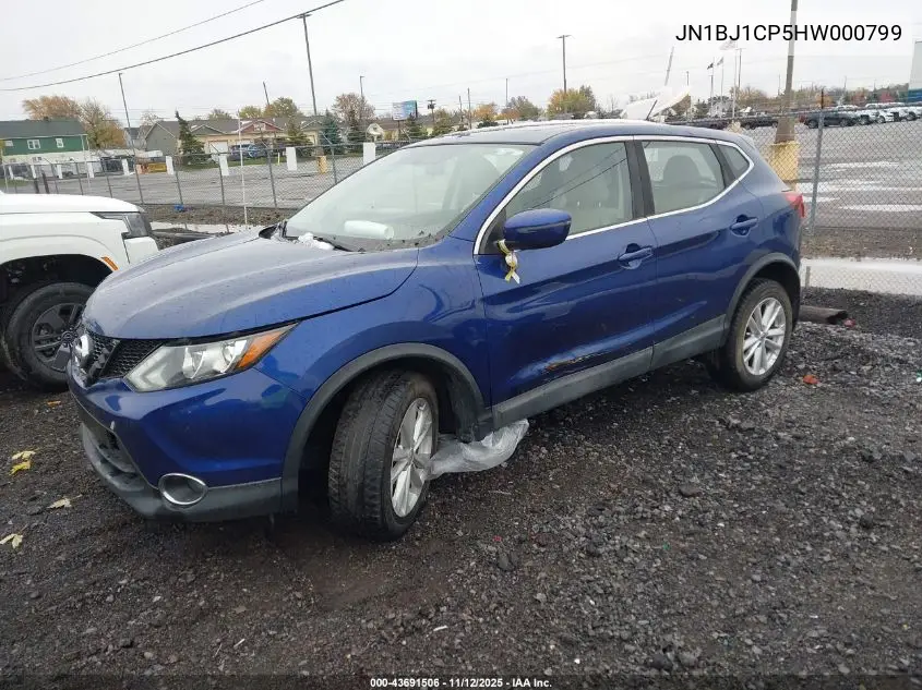JN1BJ1CP5HW000799 2017 Nissan Rogue Sport S/Sl/Sv