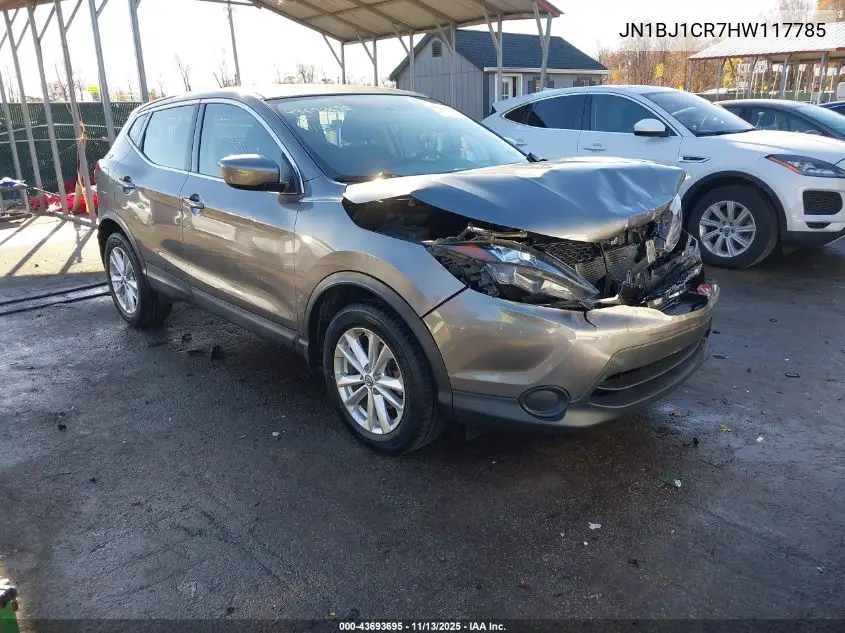 JN1BJ1CR7HW117785 2017 Nissan Rogue Sport S
