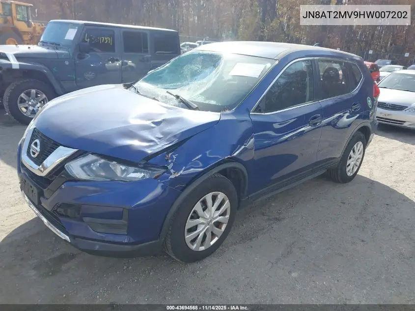 JN8AT2MV9HW007202 2017 Nissan Rogue S