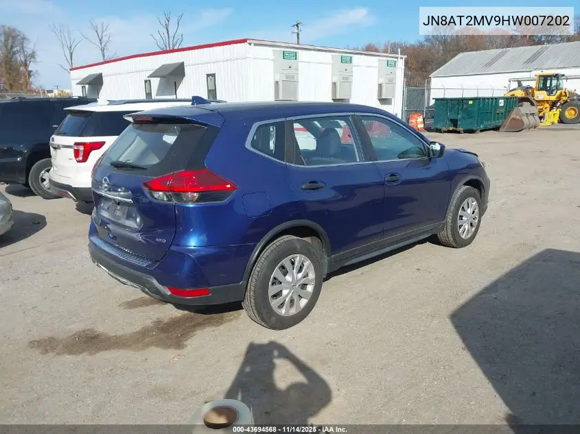 JN8AT2MV9HW007202 2017 Nissan Rogue S