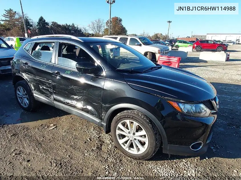 JN1BJ1CR6HW114988 2017 Nissan Rogue Sport Sv