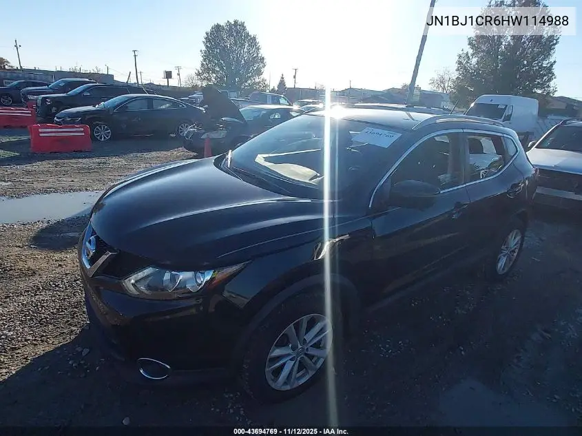 JN1BJ1CR6HW114988 2017 Nissan Rogue Sport Sv