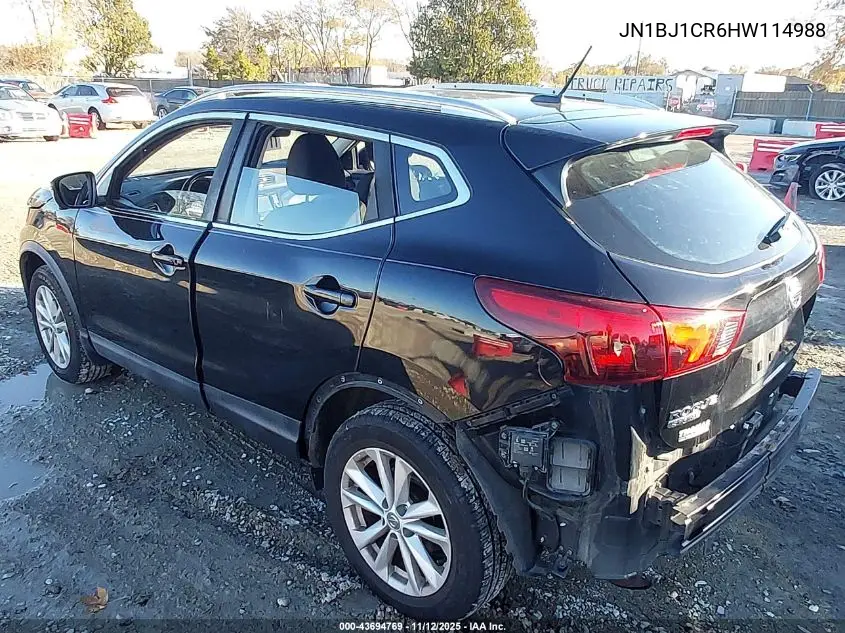 JN1BJ1CR6HW114988 2017 Nissan Rogue Sport Sv