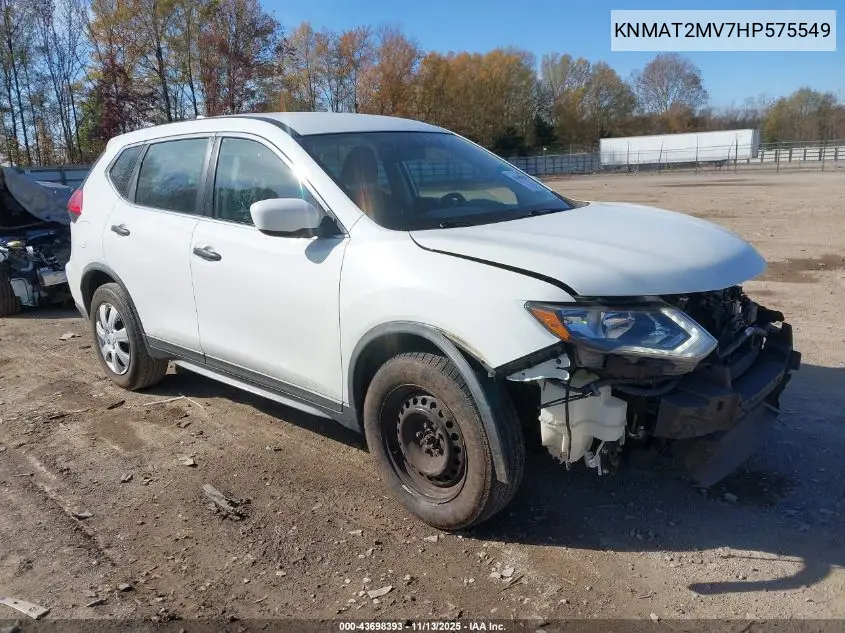 KNMAT2MV7HP575549 2017 Nissan Rogue S