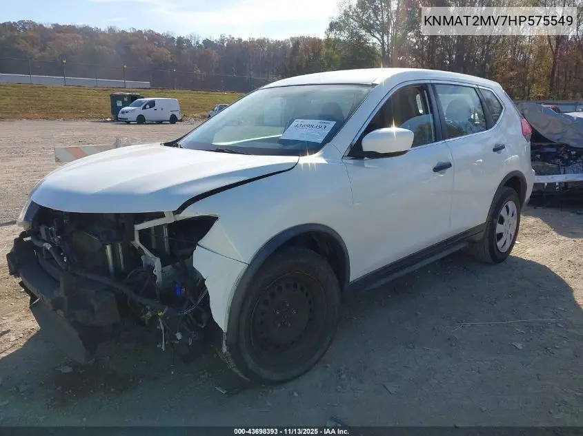 KNMAT2MV7HP575549 2017 Nissan Rogue S