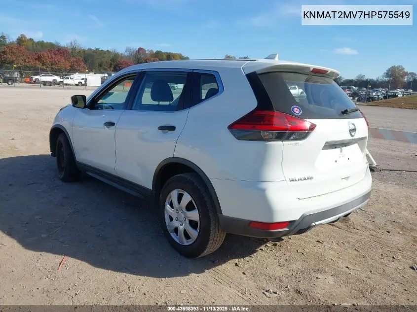 KNMAT2MV7HP575549 2017 Nissan Rogue S