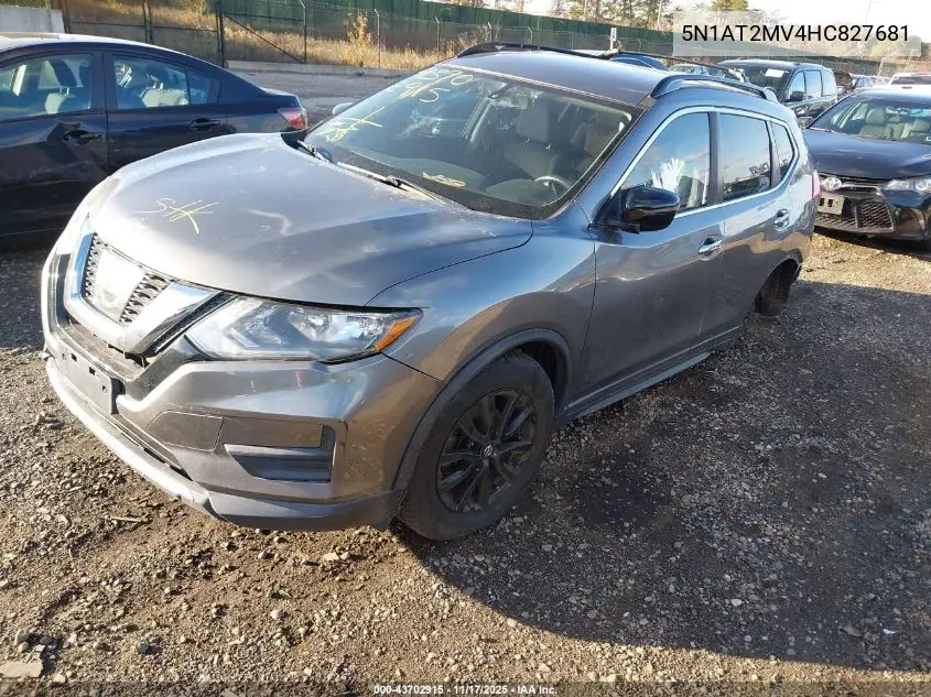 5N1AT2MV4HC827681 2017 Nissan Rogue Sv