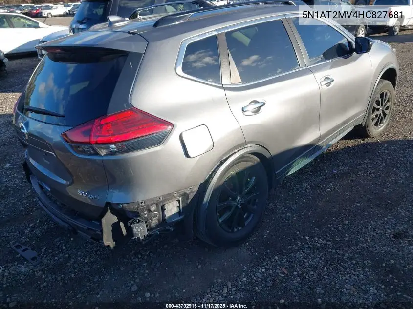 5N1AT2MV4HC827681 2017 Nissan Rogue Sv