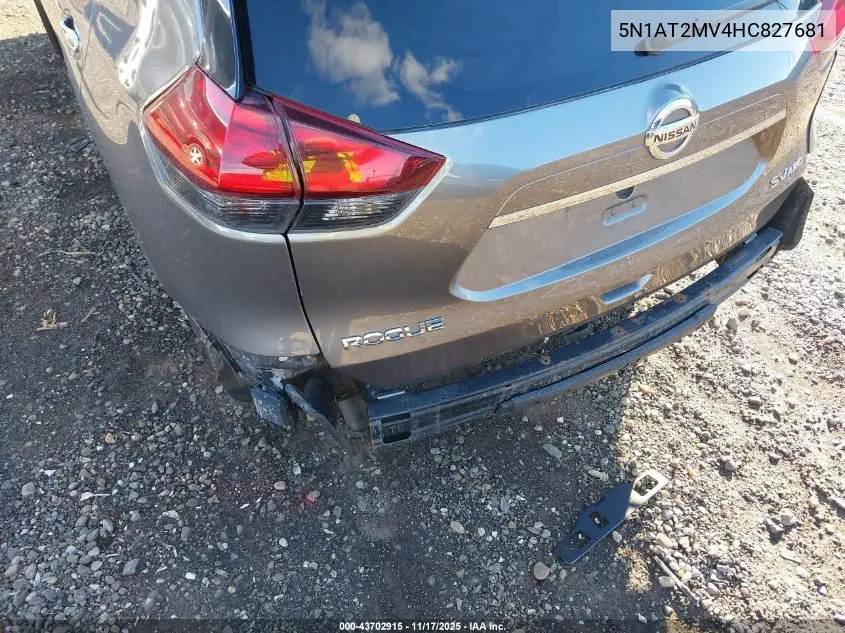 5N1AT2MV4HC827681 2017 Nissan Rogue Sv