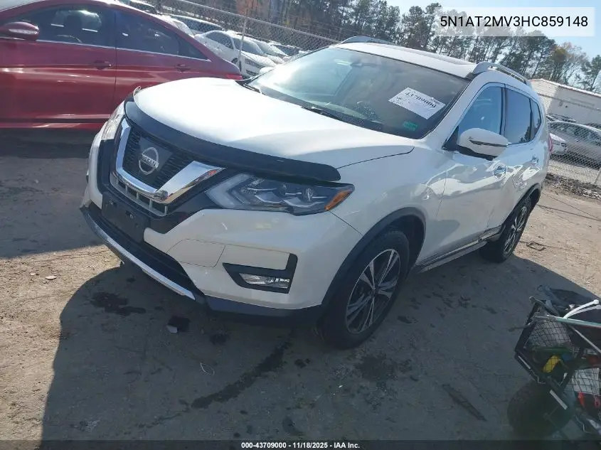 5N1AT2MV3HC859148 2017 Nissan Rogue Sl