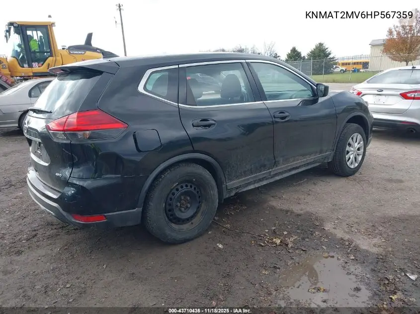 KNMAT2MV6HP567359 2017 Nissan Rogue S