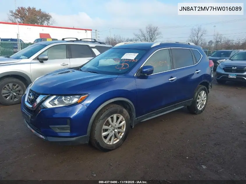 JN8AT2MV7HW016089 2017 Nissan Rogue Sv