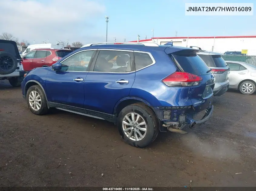 JN8AT2MV7HW016089 2017 Nissan Rogue Sv