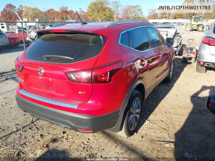 JN1BJ1CP1HW011783 2017 Nissan Rogue Sport Sv