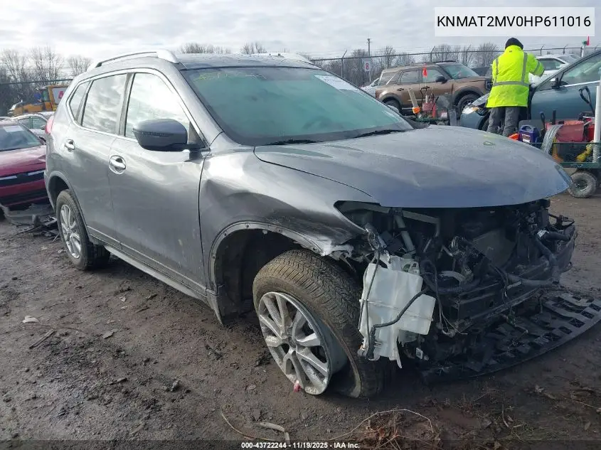 KNMAT2MV0HP611016 2017 Nissan Rogue Sv