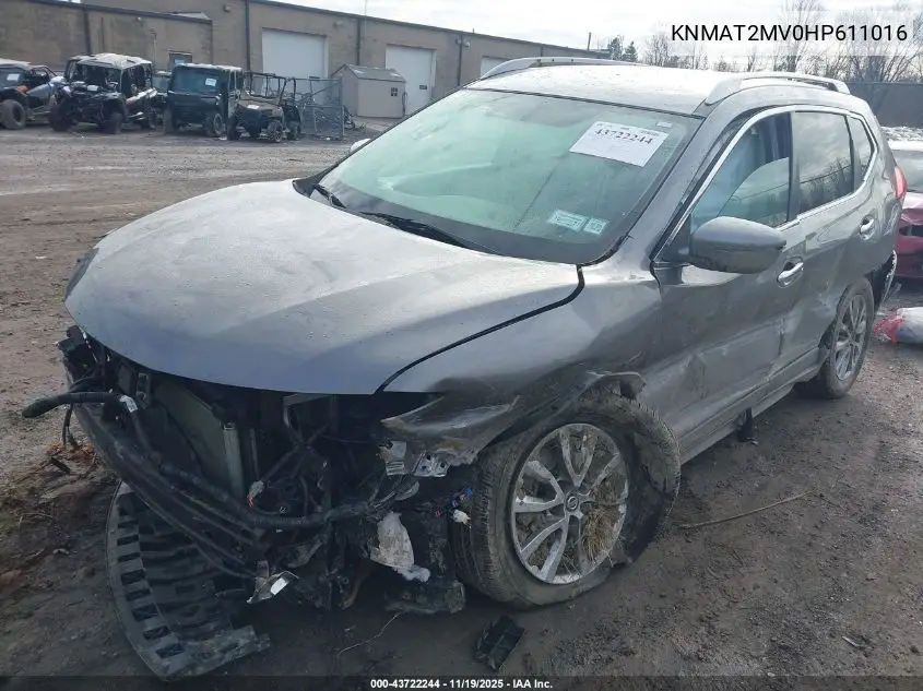 KNMAT2MV0HP611016 2017 Nissan Rogue Sv
