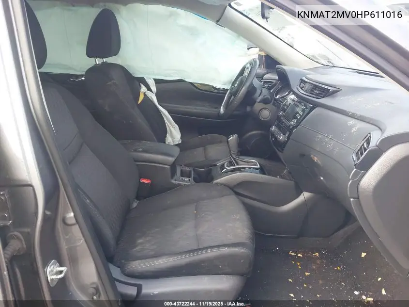 KNMAT2MV0HP611016 2017 Nissan Rogue Sv