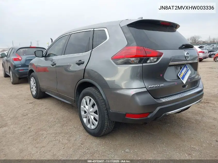 JN8AT2MVXHW003336 2017 Nissan Rogue S