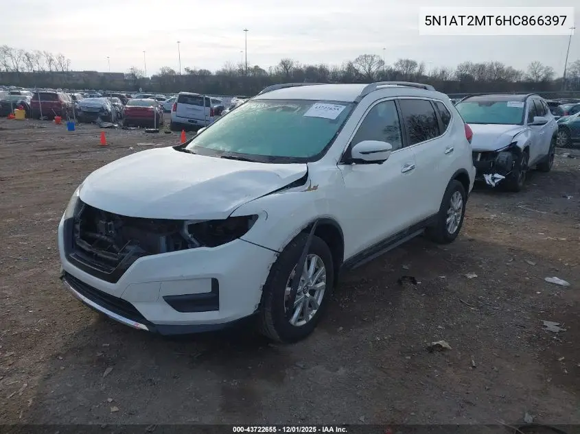 5N1AT2MT6HC866397 2017 Nissan Rogue Sv