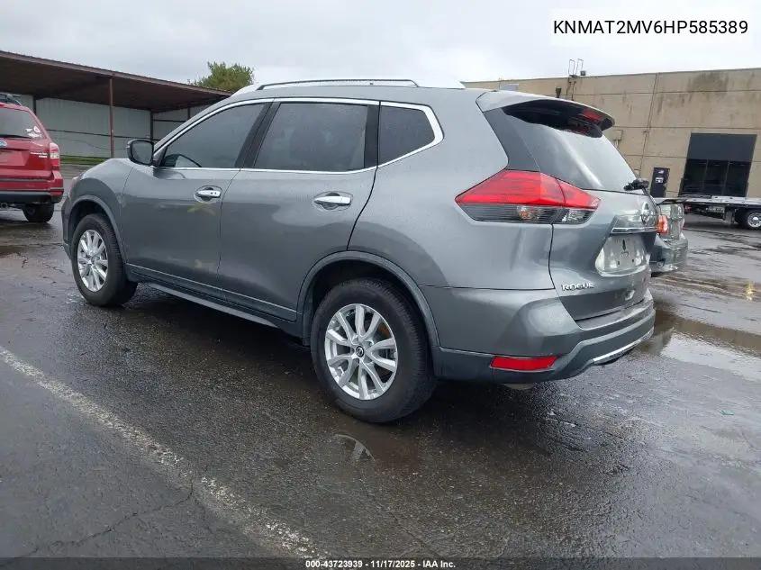 KNMAT2MV6HP585389 2017 Nissan Rogue Sv