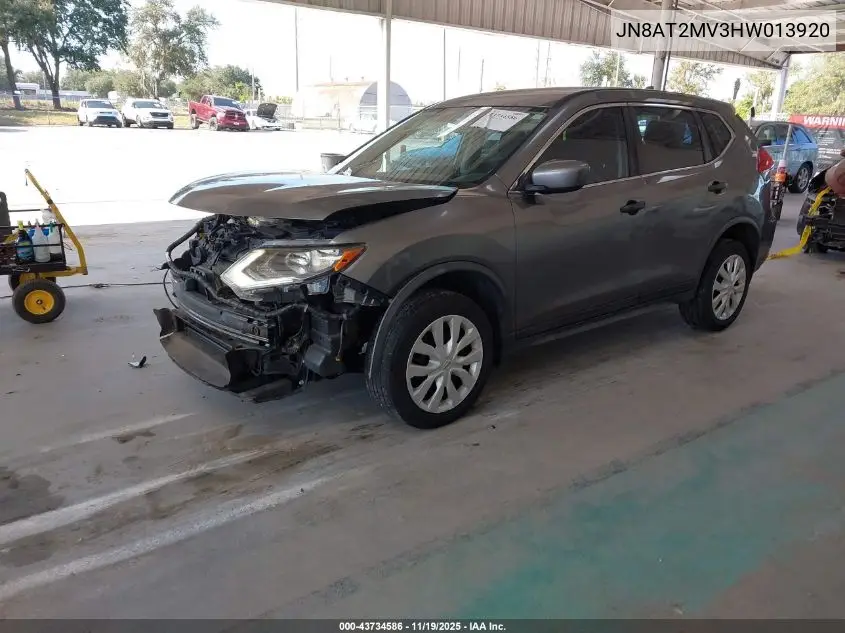 JN8AT2MV3HW013920 2017 Nissan Rogue S