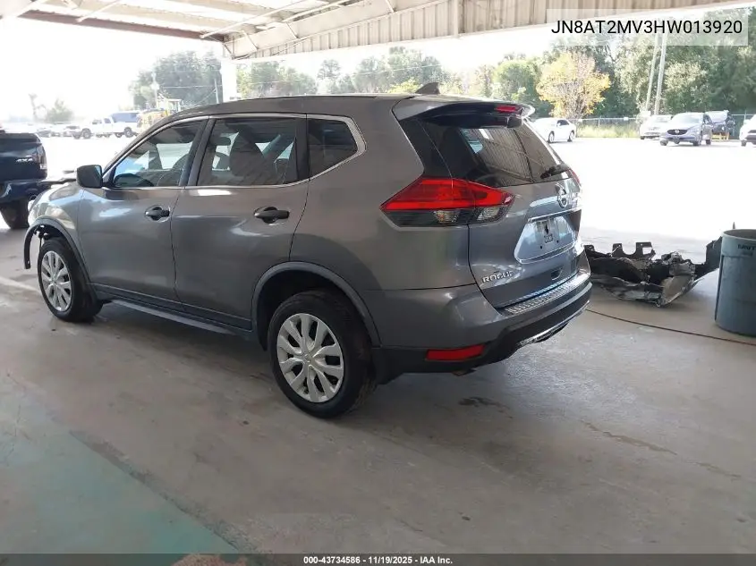 JN8AT2MV3HW013920 2017 Nissan Rogue S