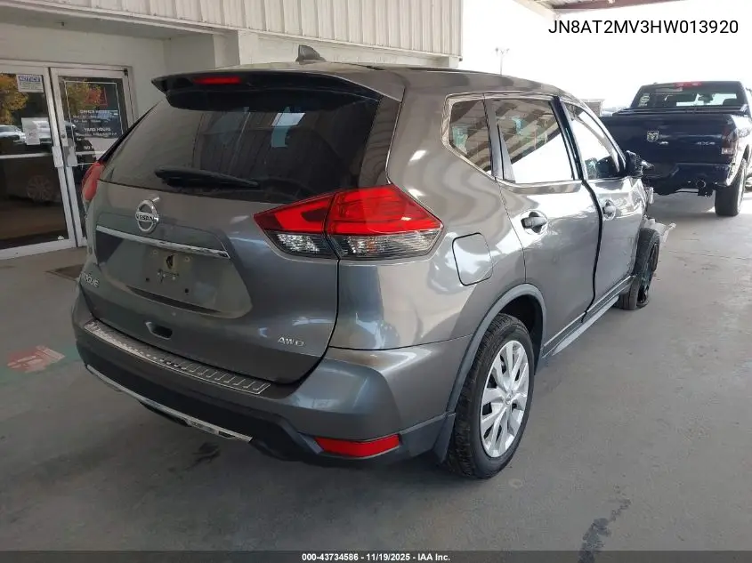 JN8AT2MV3HW013920 2017 Nissan Rogue S