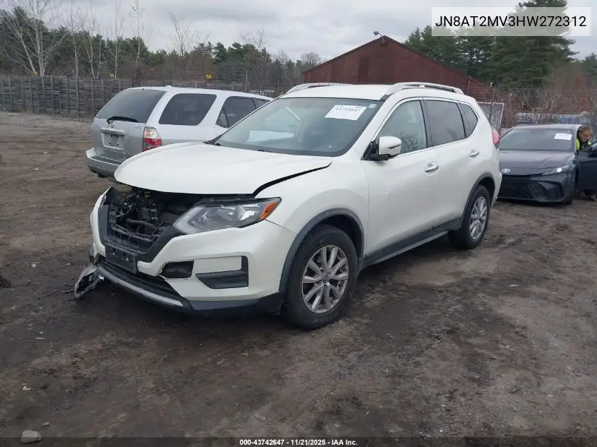 JN8AT2MV3HW272312 2017 Nissan Rogue Sv