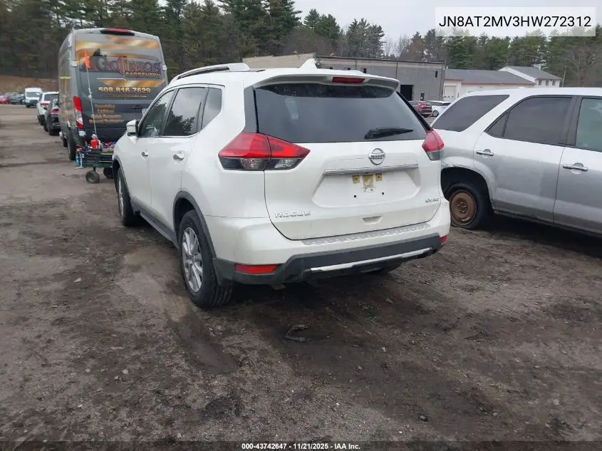 JN8AT2MV3HW272312 2017 Nissan Rogue Sv