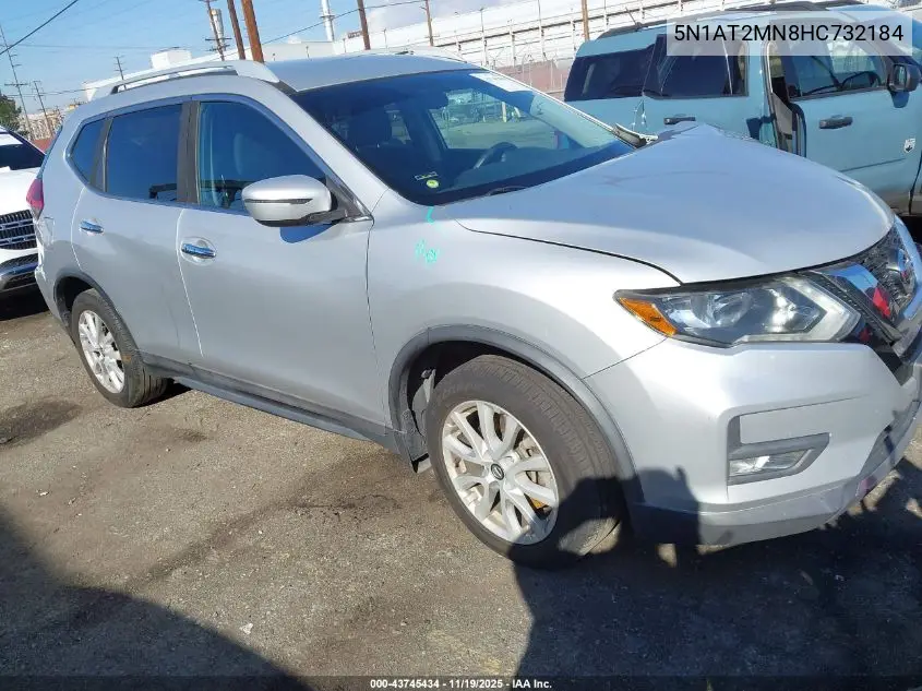 5N1AT2MN8HC732184 2017 Nissan Rogue Sv