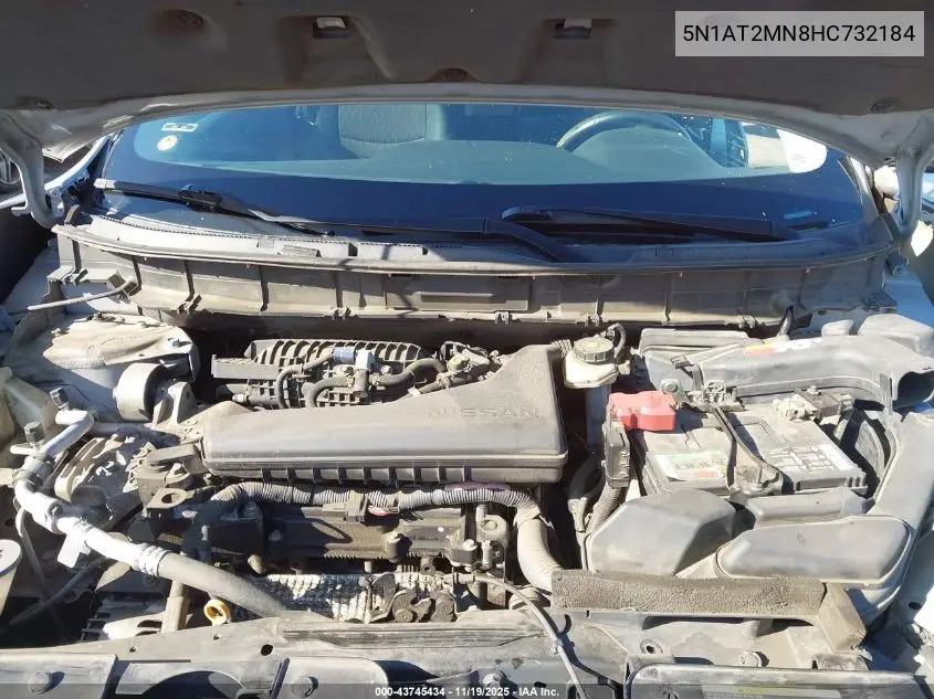 5N1AT2MN8HC732184 2017 Nissan Rogue Sv