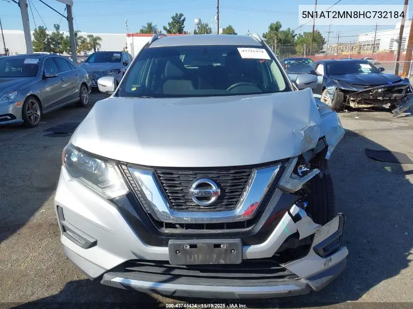 5N1AT2MN8HC732184 2017 Nissan Rogue Sv