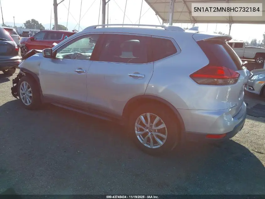5N1AT2MN8HC732184 2017 Nissan Rogue Sv