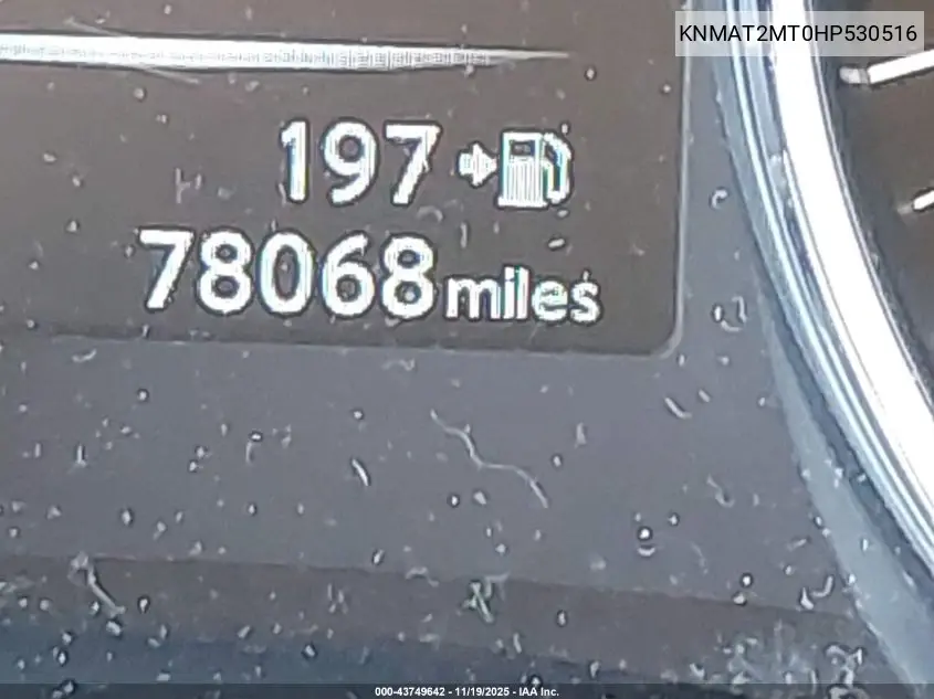KNMAT2MT0HP530516 2017 Nissan Rogue S