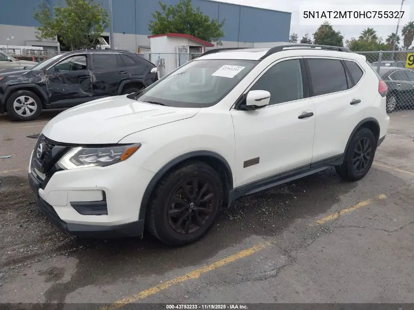 5N1AT2MT0HC755327 2017 Nissan Rogue Sv