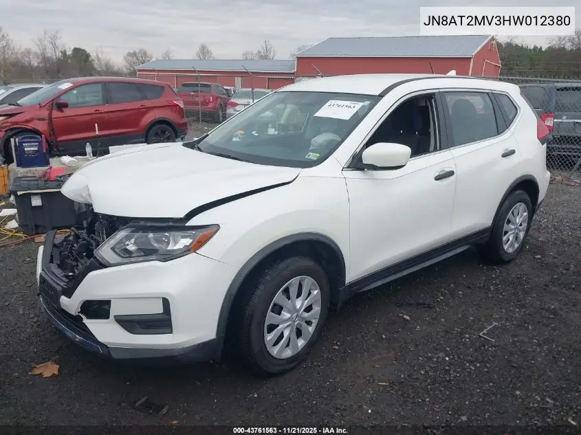 JN8AT2MV3HW012380 2017 Nissan Rogue S