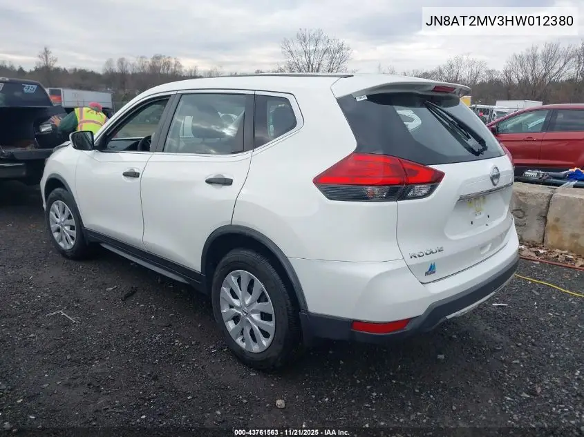JN8AT2MV3HW012380 2017 Nissan Rogue S