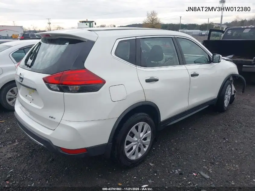 JN8AT2MV3HW012380 2017 Nissan Rogue S