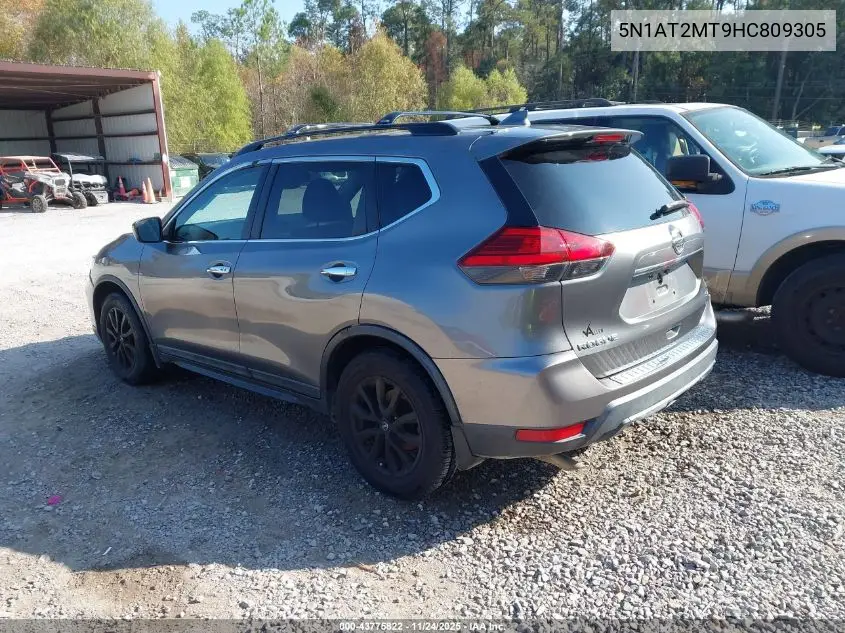 5N1AT2MT9HC809305 2017 Nissan Rogue Sv