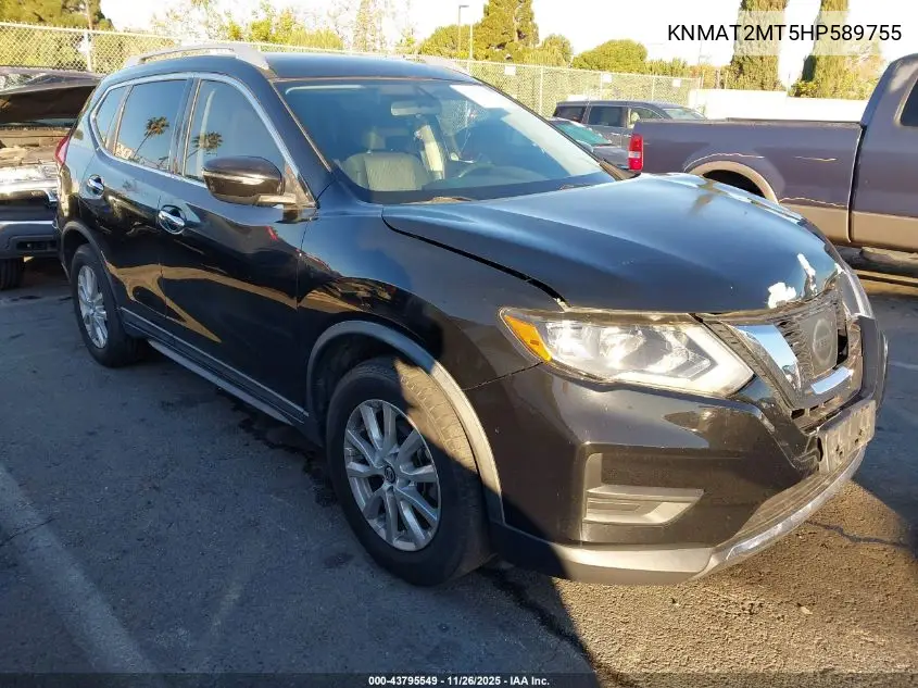 KNMAT2MT5HP589755 2017 Nissan Rogue Sv