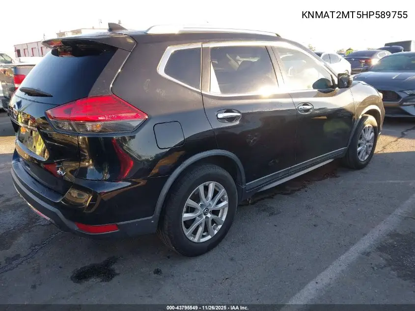 KNMAT2MT5HP589755 2017 Nissan Rogue Sv