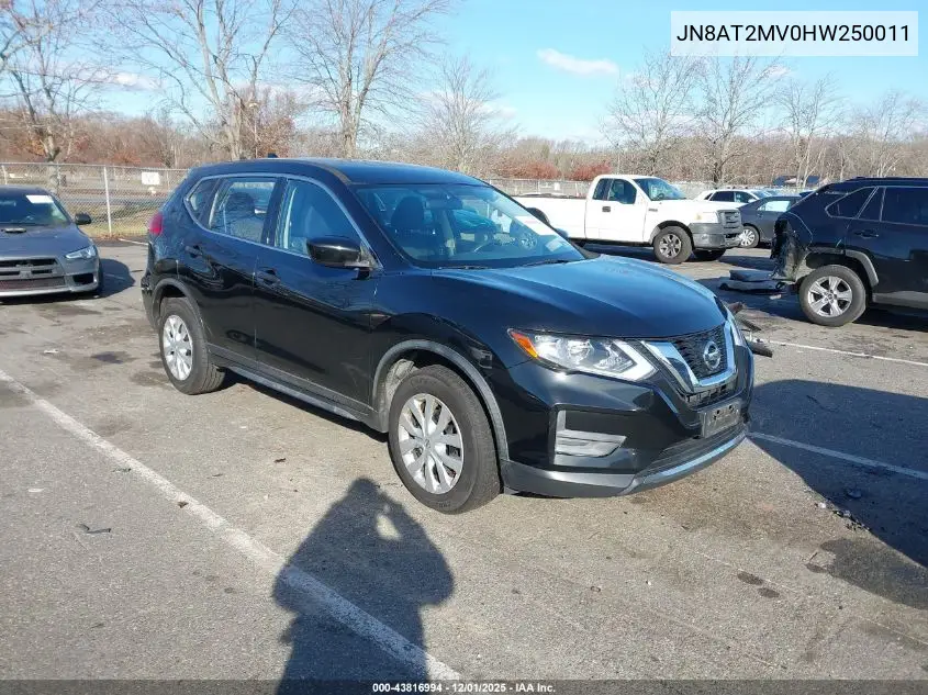 JN8AT2MV0HW250011 2017 Nissan Rogue S