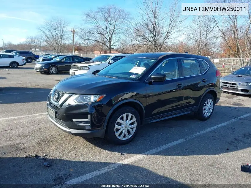 JN8AT2MV0HW250011 2017 Nissan Rogue S