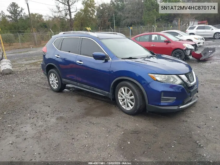 5N1AT2MV4HC870174 2017 Nissan Rogue Sv