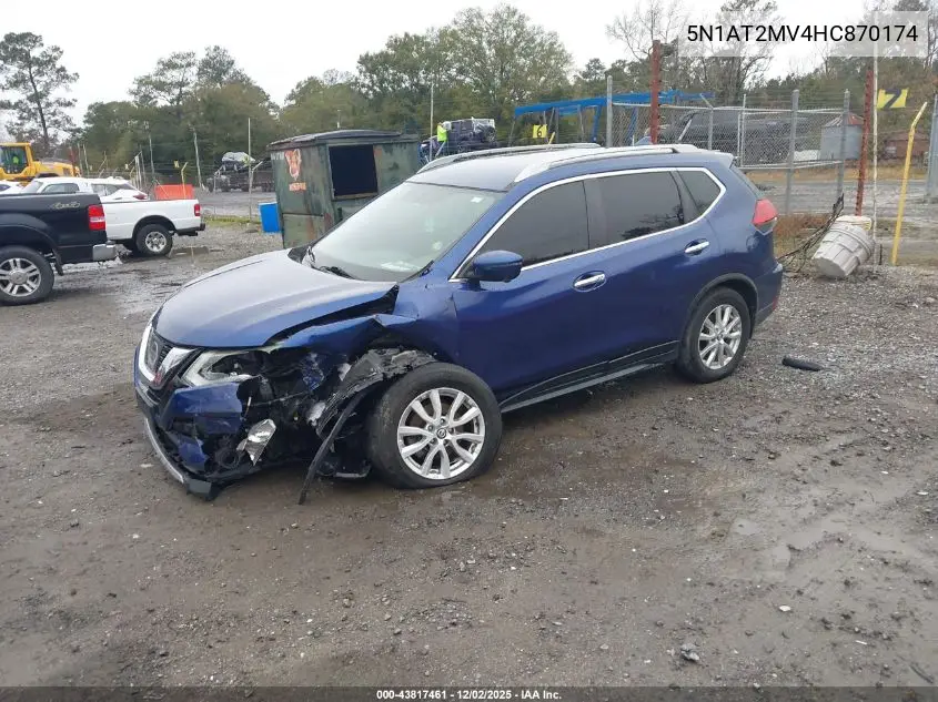 5N1AT2MV4HC870174 2017 Nissan Rogue Sv