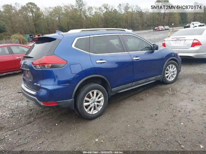 5N1AT2MV4HC870174 2017 Nissan Rogue Sv
