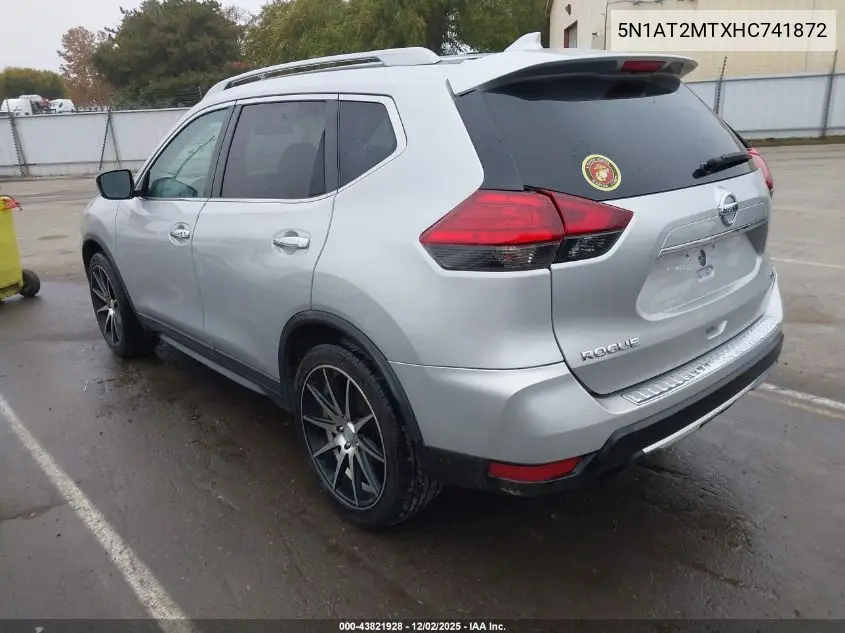5N1AT2MTXHC741872 2017 Nissan Rogue Sv